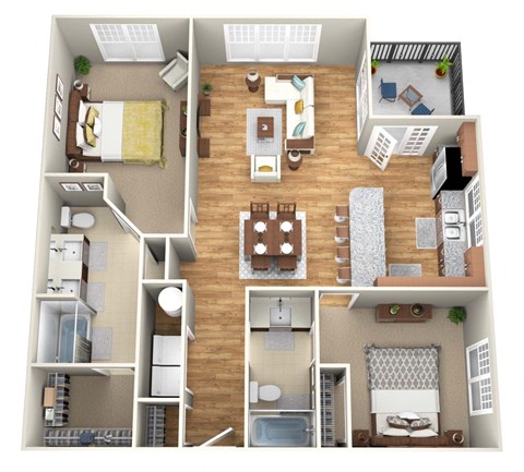 The Fenway Floor Plan at Greenway at Stadium Park, Greensboro, NC, 27401